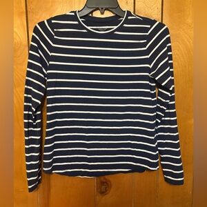 Orvis Striped Long Sleeve Tee - Black and White
